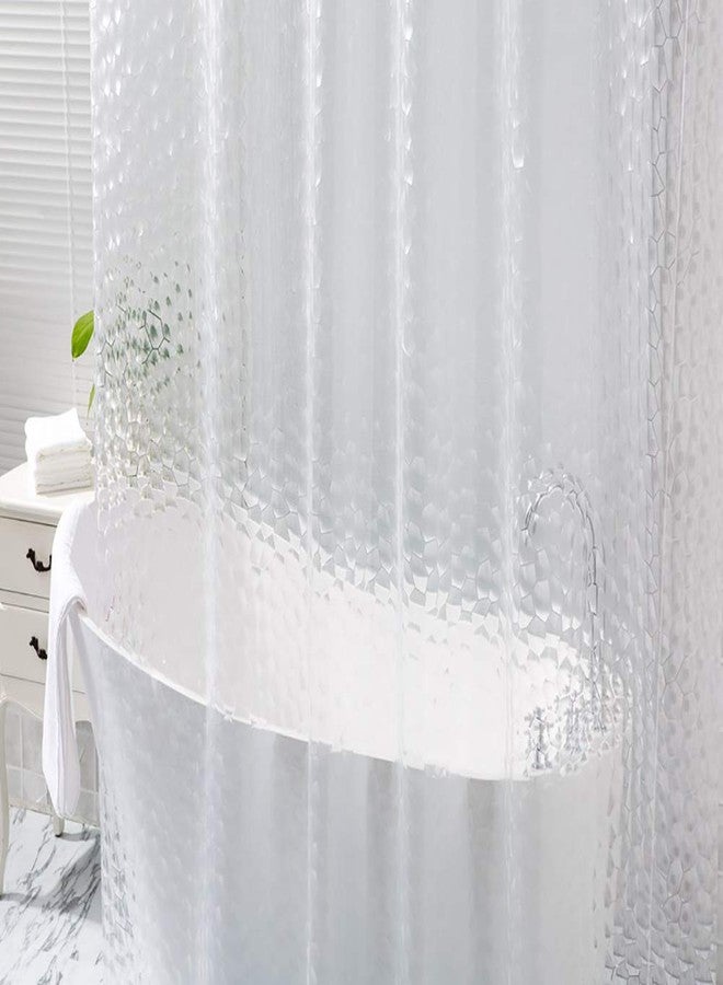 Ryhpez Shower Curtain Liner - Clear Shower Curtain Set with Hooks | 72"x72" - Image 5