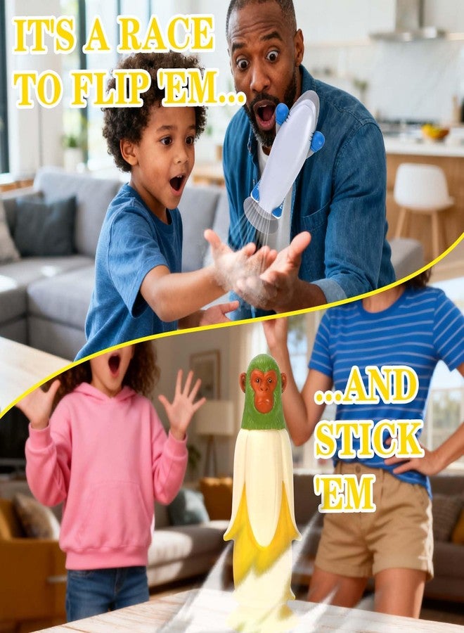 SOYUOI Banana Monkey VS SharkMan - Exciting Flip-Standing Throwing Game | Ultimate Family & Party Fun | Perfect for Gatherings & Game Nights | Includes Bonus Content! - Image 3
