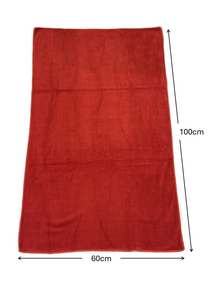 Generic Microfiber Absorbent Wash Cleaning Polish Cloth 100X60 CM  - Image 4