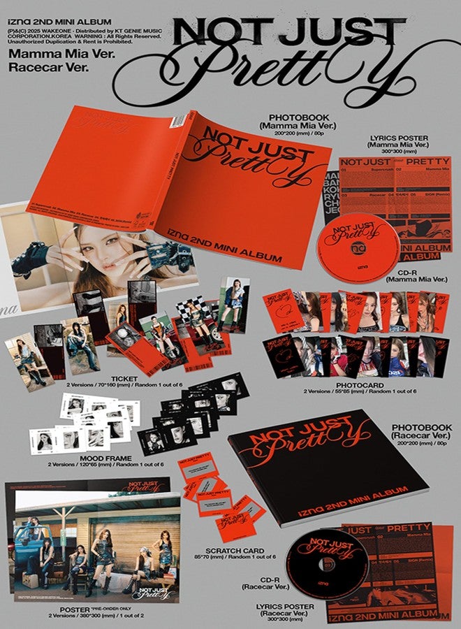 Koread izna Not Just Pretty 2nd Mini Album (Photobook - Racecar Ver. (Black)) - Image 2