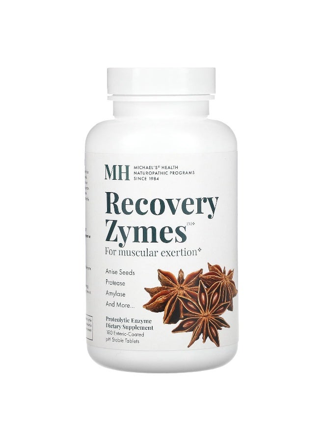 Michael's Naturopathic Michael's Naturopathic, Recovery Zymes, 180 Enteric-Coated pH Stable Tablets - Image 1