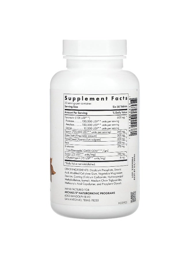 Michael's Naturopathic Michael's Naturopathic, Recovery Zymes, 180 Enteric-Coated pH Stable Tablets - Image 2