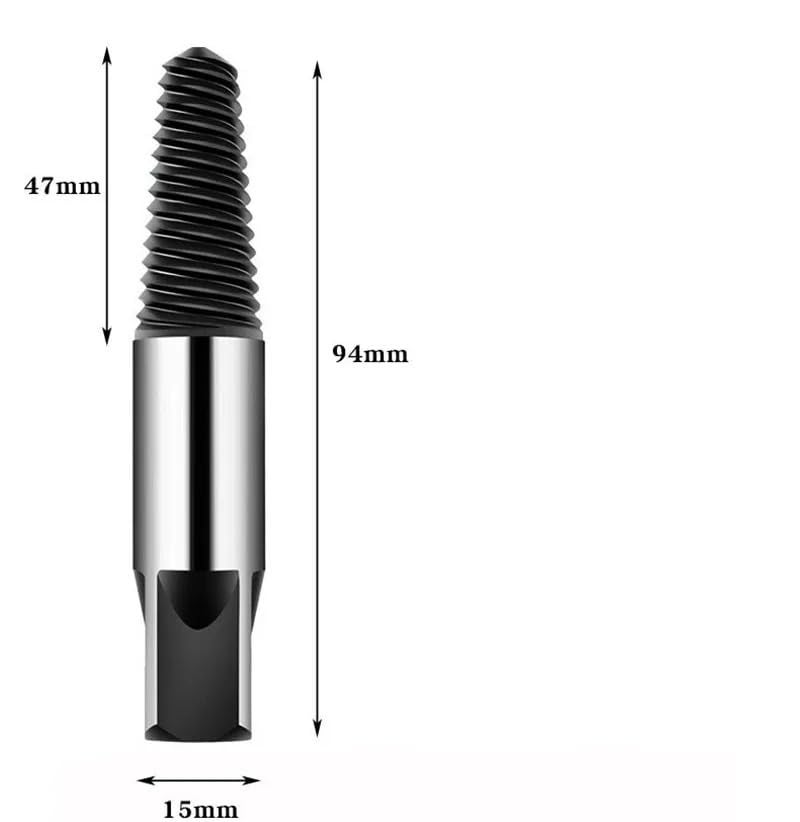 Digital Craft 8-Piece Screw Extractor Set | Bolt, Screw & Pipe Removal Tool Kit | Removes 1/2" & 3/4" Damaged or Broken Screws, Bolts, Water Pipes | Durable Steel Extractor Set - Image 4