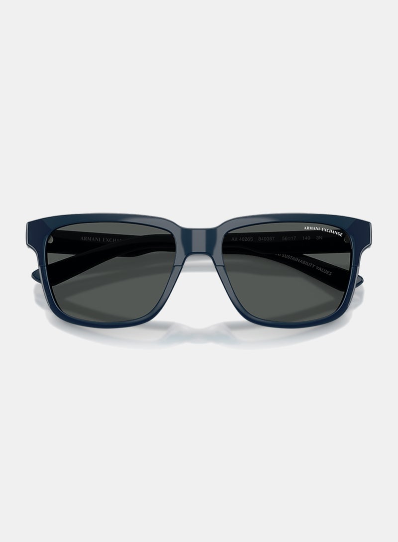 Armani Exchange Men Full Rim Square Sunglasses 0AX4026S 56 - Image 5