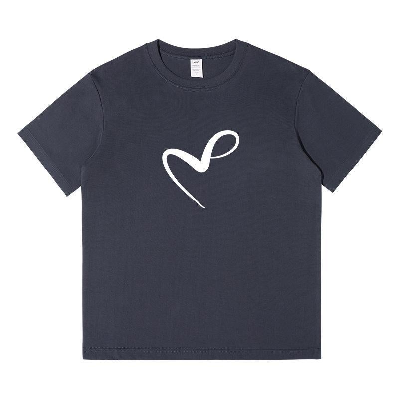 High Quality Summer Men'S Heavy Cotton Short Sleeve T-Shirt 32 240G Combed Cotton Shoulder Casual Joker T-Shirt - Image 1