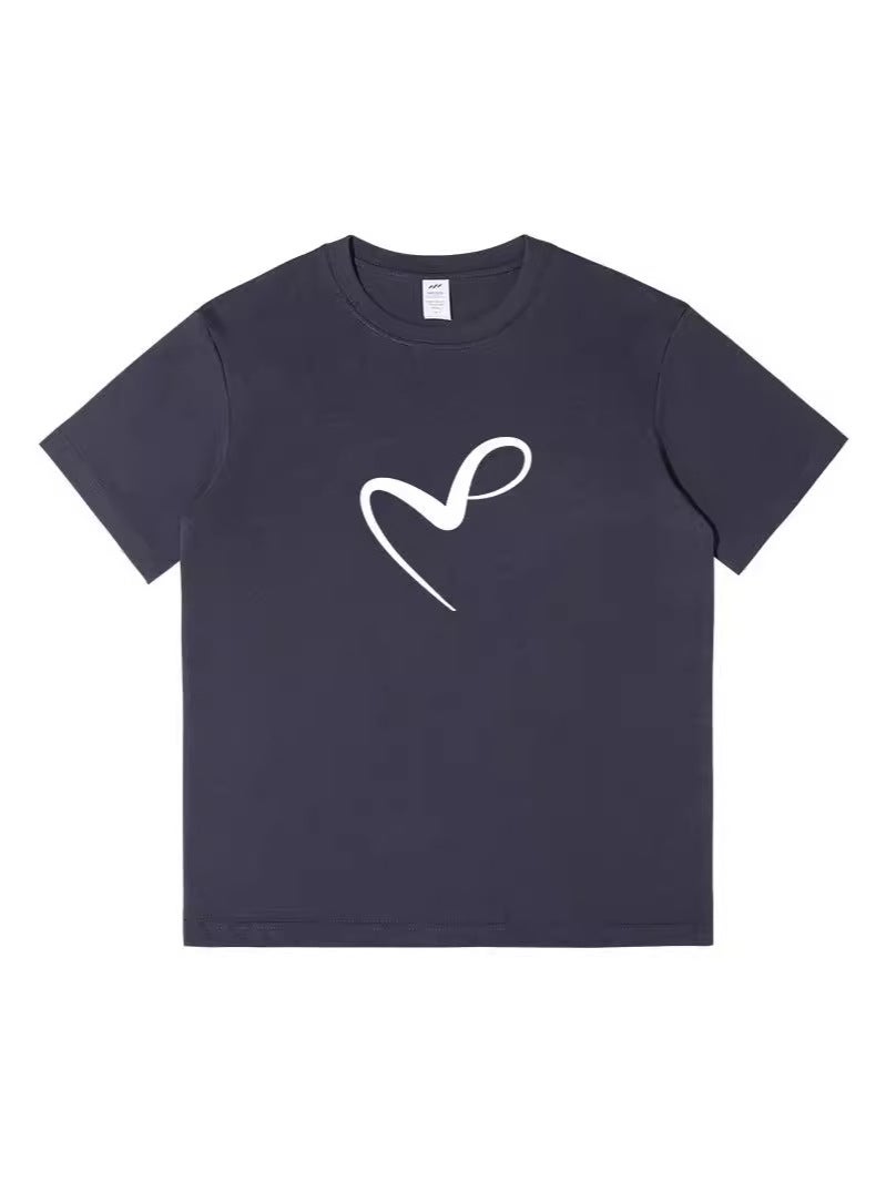 High Quality Summer Men'S Heavy Cotton Short Sleeve T-Shirt 32 240G Combed Cotton Shoulder Casual Joker T-Shirt - Image 3