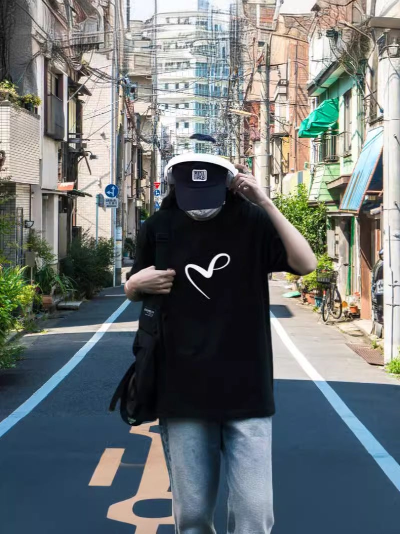 High Quality Summer Men'S Heavy Cotton Short Sleeve T-Shirt 32 240G Combed Cotton Shoulder Casual Joker T-Shirt - Image 2