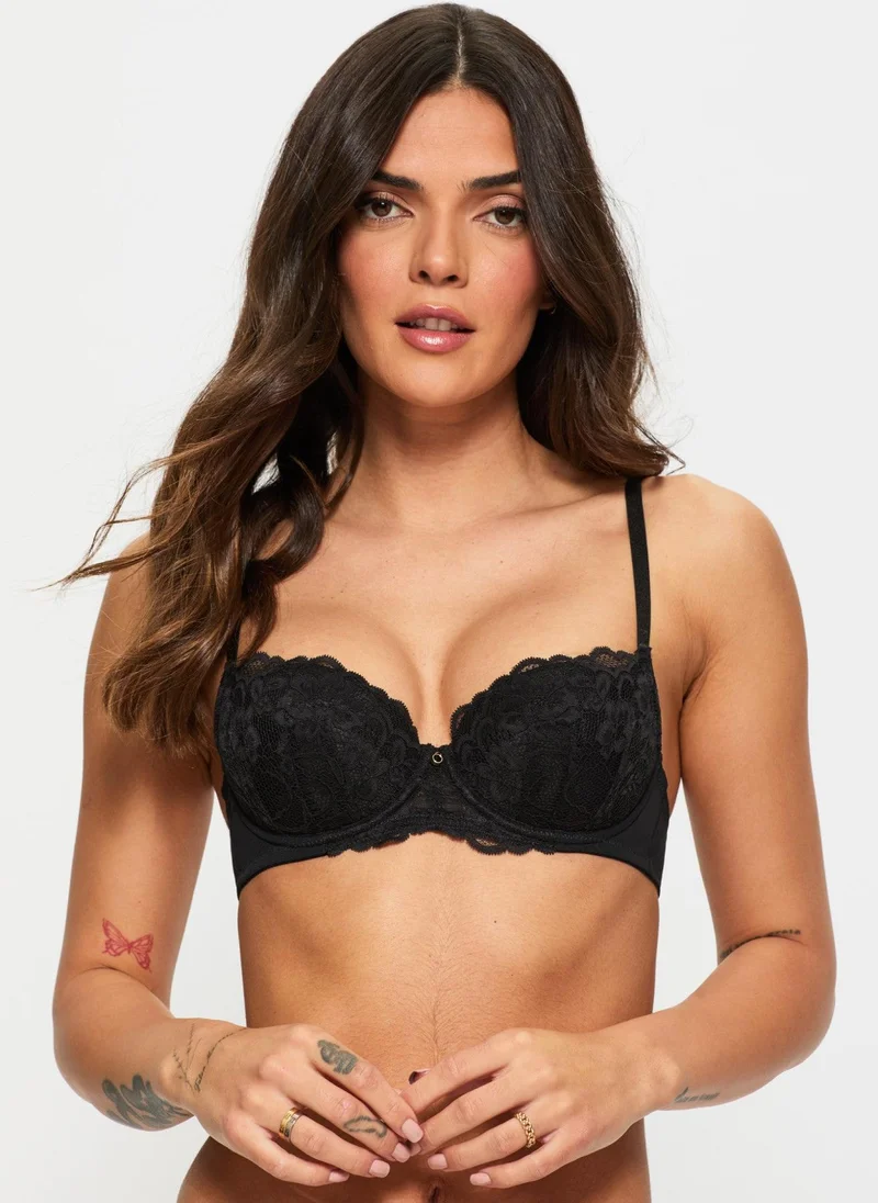 Ann Summers Ann Summers Sexy Lace Planet Padded Balcony Black