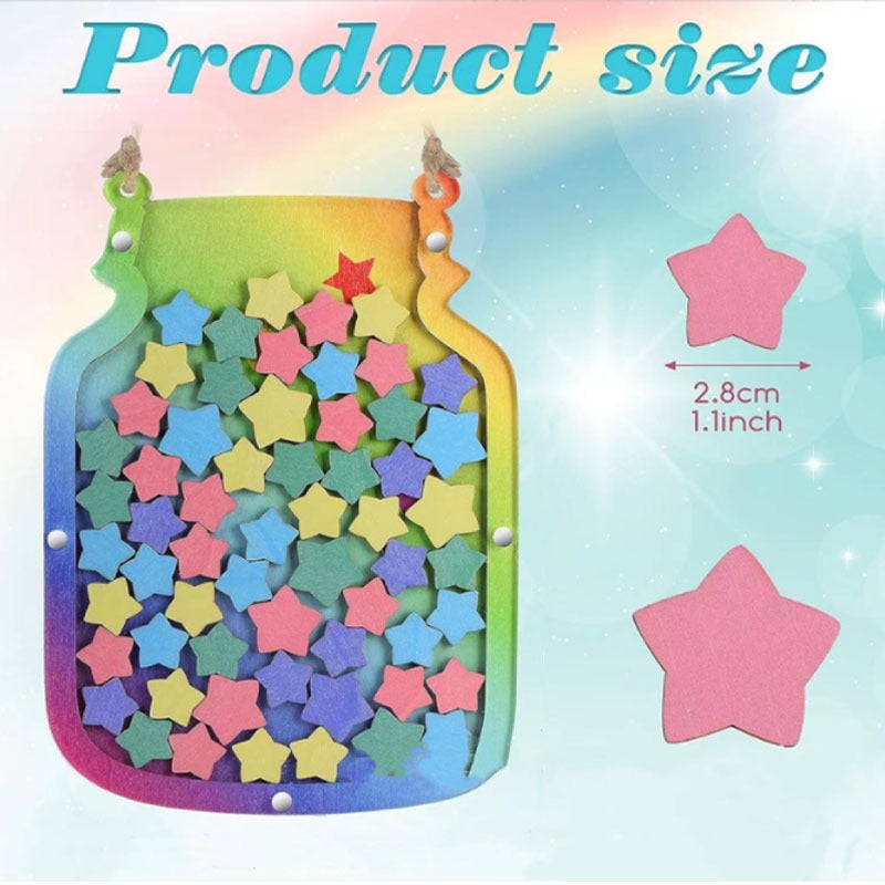 Custom Moon Star Token Reward Jar Portable star style 