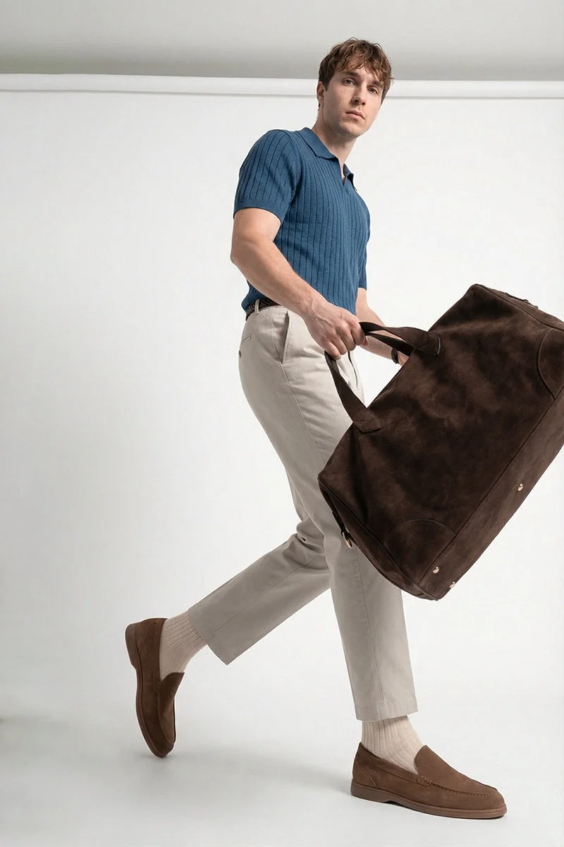 SNITCH Beige Solid Relaxed Casual Trousers