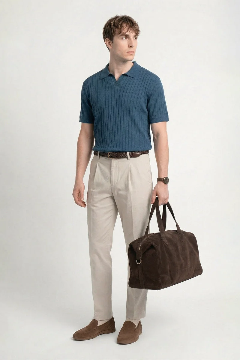 SNITCH Beige Solid Relaxed Casual Trousers