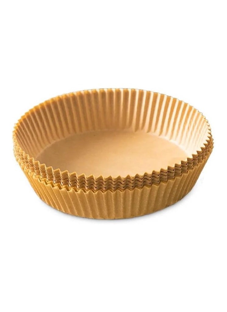 VIO 100 PCS Air Fryer Liners Air Fryer Disposable Paper Liner Air Fryer Parchment Paper Liners Oil Proof Water Proof Baking Paper for Air Fryer Oven Steamer  - Image 2
