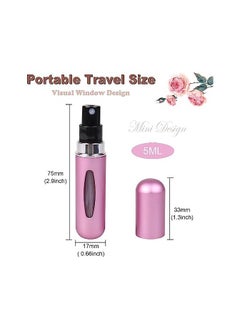 ORiTi Portable Perfume Spray Container Bottle Travel Perfume Scent Pump Case Fragrance Empty Spray Bottle for Traveling and Outgoing 8 PCS  - Image 3