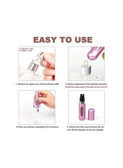 ORiTi Portable Perfume Spray Container Bottle Travel Perfume Scent Pump Case Fragrance Empty Spray Bottle for Traveling and Outgoing 8 PCS  - Image 5