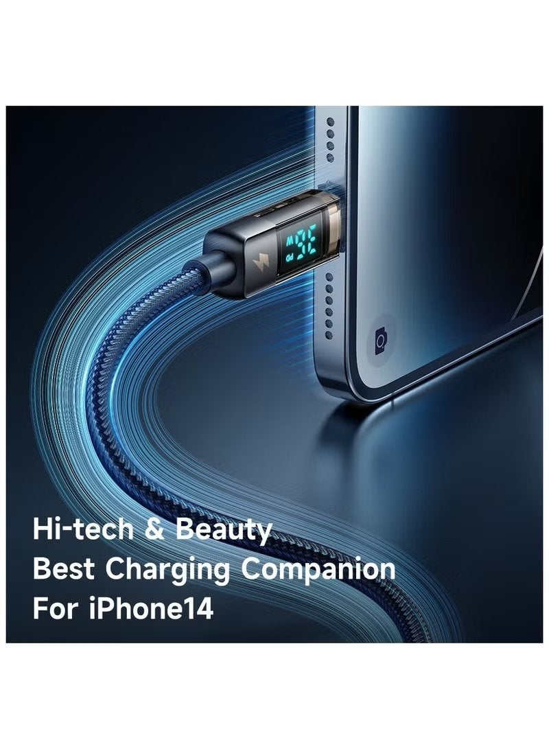 Mcdodo Type-C to Lightning Fast Charging Cable 36W 1.2m with LED Digital Display Power Monitor PD Fast Charge Auto Power Cut Safety Durable Charging Cable Compatible with iPhone iPad AirPods - Image 3