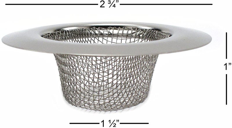Ergonflow 4Pcs Bathroom Bathtub Sink Mesh Strainer Stainless Steel (Pack Of 4) - Image 3