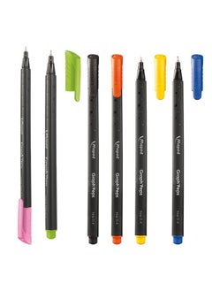 Maped Maped Fineliner Pens-Pack of 10|Japanese Technology Tip 0.4mm|Comforble Triangular Grip|Ideal for Mandala Art,Journal Outline,Doodling,Coloring,Technical Drawing|Metal Tip|Long Life 10 Fineliners  - Image 2