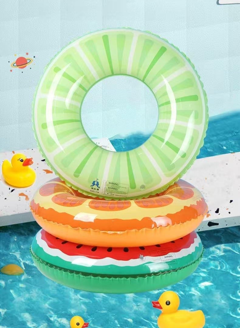 Swiming Ring for Kids & Adults Swim Tubes Fruit Inflatable Pool Floats PVC Pool Tube Rings Swim Tubes Floaties Toys for Beach Party,Swimming,Water Park(90#)  - Image 1