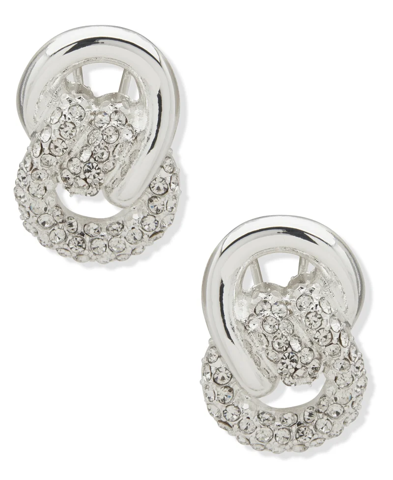 Pe Twisted Button Earrings