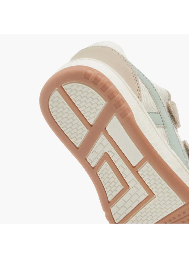 JUNIORS Boys Panelled Sneakers with Hook and Loop Closure