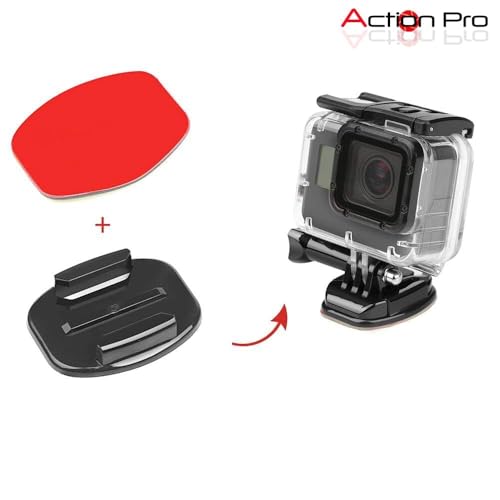 Action Pro 3M Flat Adhesive Sticky Mount Compatible with GoPro-13/12/11/10/9/8/7/6/5/4/3+/3/SJCam/Yi/Insta 360/4K/Eken/Noise Play and Other Action Cameras - Image 4