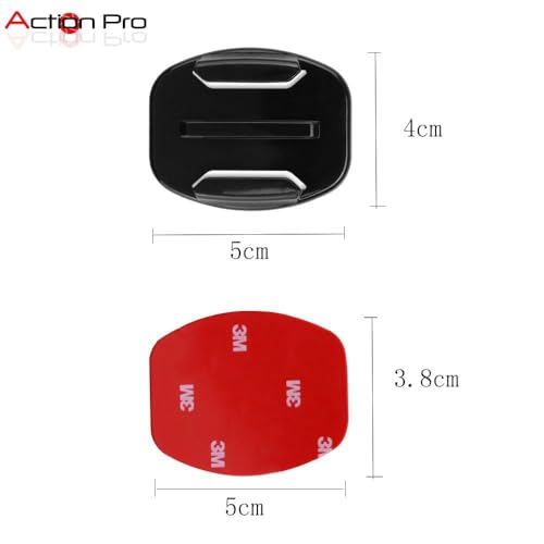 Action Pro 3M Flat Adhesive Sticky Mount Compatible with GoPro-13/12/11/10/9/8/7/6/5/4/3+/3/SJCam/Yi/Insta 360/4K/Eken/Noise Play and Other Action Cameras - Image 2