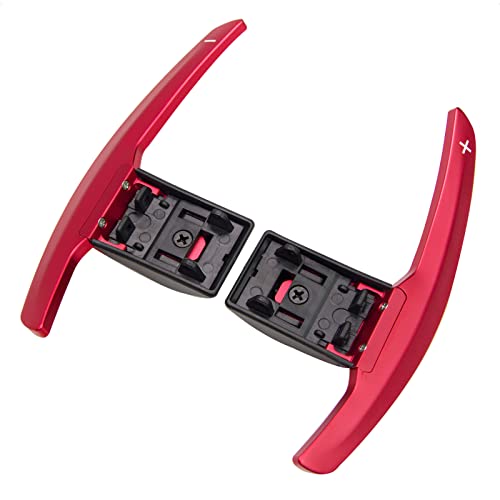 SK CUSTOM Steering Wheel Aluminum Alloy Paddle Shifter Red compatible with BMW F02 F06 F10 F11 F12 F15 F20 F21 F23 F26 F30 F31 F34 F36 F80 F82 M2 M3 M4 M5 M6 X6 I3 I8 - Image 1