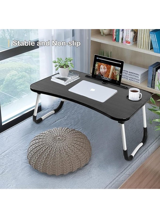 طاولة لابتوب قابلة للطي ومخصصة للسرير لون فاتح 23*15*11بوصة - Image 1