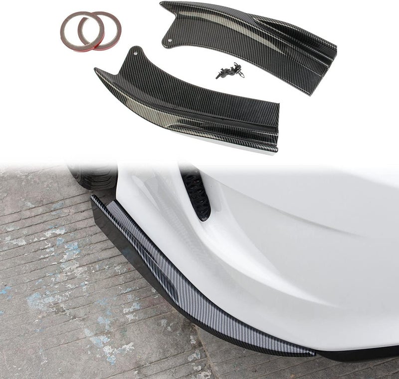 crosselec Car Rear Bumper Spoiler Bumpers Lip Diffuser Splitter Protector for Dodge Charger 2015-2021 (Black Carbon Fiber) - Image 1