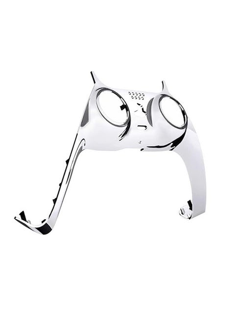 PS5 Controller Faceplate Replacement Shell Decoration Accessories ABS Grip for Sony Playstation 5 Controller Easy to Install PS5 Handle Decorative Strip(Electroplated Silver)