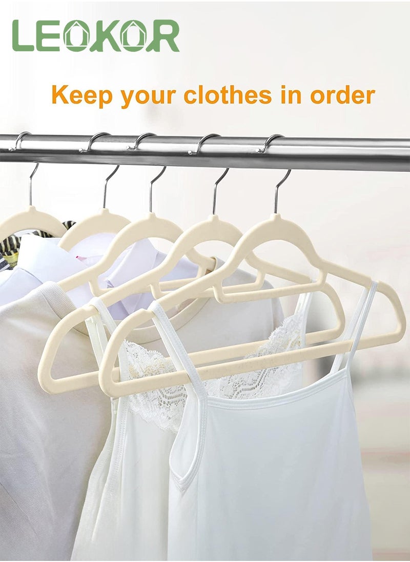 50 Pack Velvet Closet Clothes Hanger Non-Slip Ultra Thin Space Saving Clothes Hangers Strong Durable Clothe Hanger for Coat ,Jacket,Suit,Shirt,Pants and Dress