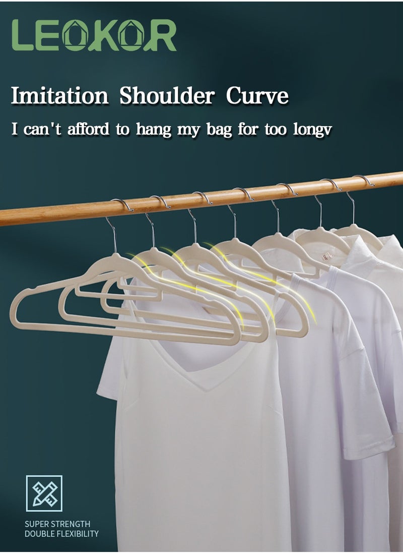 50 Pack Velvet Closet Clothes Hanger Non-Slip Ultra Thin Space Saving Clothes Hangers Strong Durable Clothe Hanger for Coat ,Jacket,Suit,Shirt,Pants and Dress