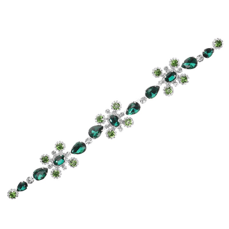 DIY Wedding Sash Belt Rhinestone Chain Dress Decorative Crystal Applique DIY Accessory - Image 1