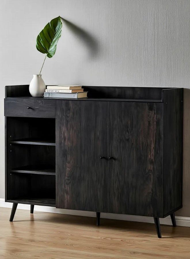 ليفينج طاولة بوفيه مع رفوف وأدراج تخزين 115x30x100 سم - Image 4