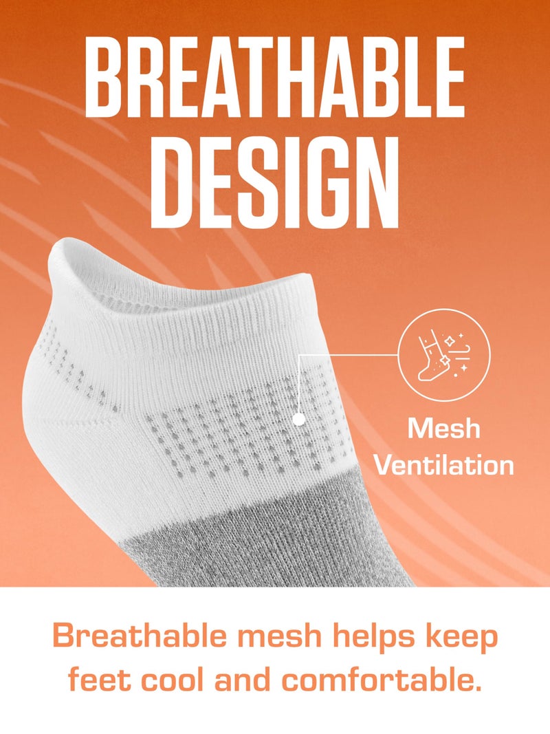 SOF SOLE Women's Performance No-Show Socks (Multi-pack) - Ultra-Soft Rayon - Arch Band Support, Cushioned Heel, Toe & Tab - Breathable, Keeps Feet Dry & Fresh - Flexible Fit for All-Day Wear - Image 5