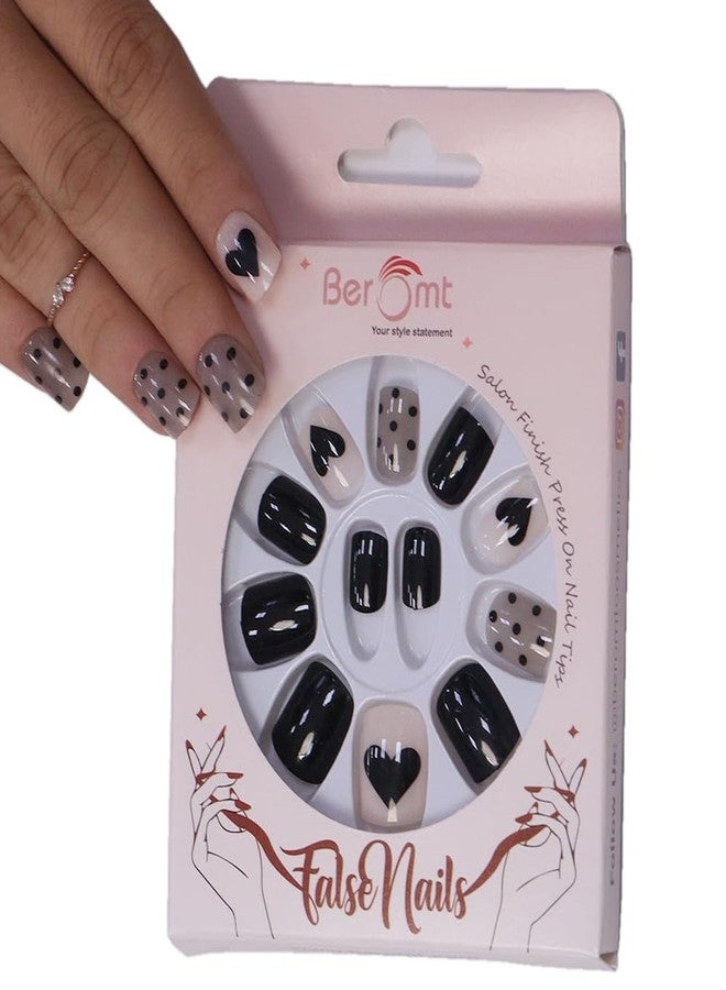 Beromt printed heart nails - BFN666CN - Image 2