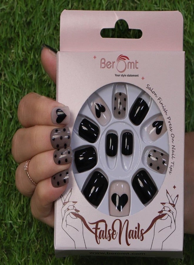Beromt printed heart nails - BFN666CN - Image 4