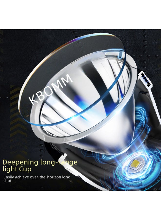Generic Headlamp Hat Style Flashlight Lightweight ComFortable Wearing Outdoor Sports Fishing Hunting Emergency Rescue Illumination-Color:T998x-1 White Light (32-wick Single Lithium Battery + Electronic Display Sc)  - Image 4