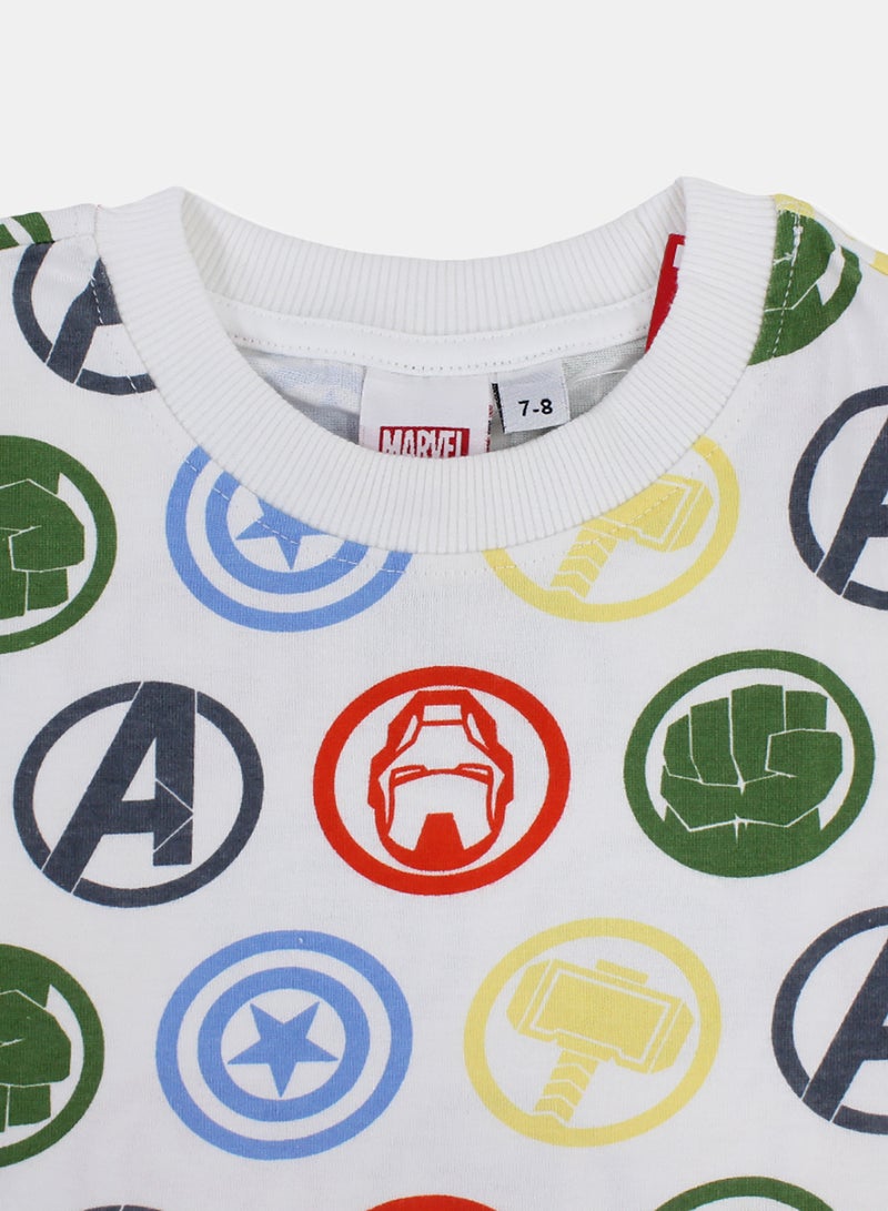 MTG Boys Polyester Short-Sleeved T-Shirt – White with Spider-Man All-Over Print - Image 3
