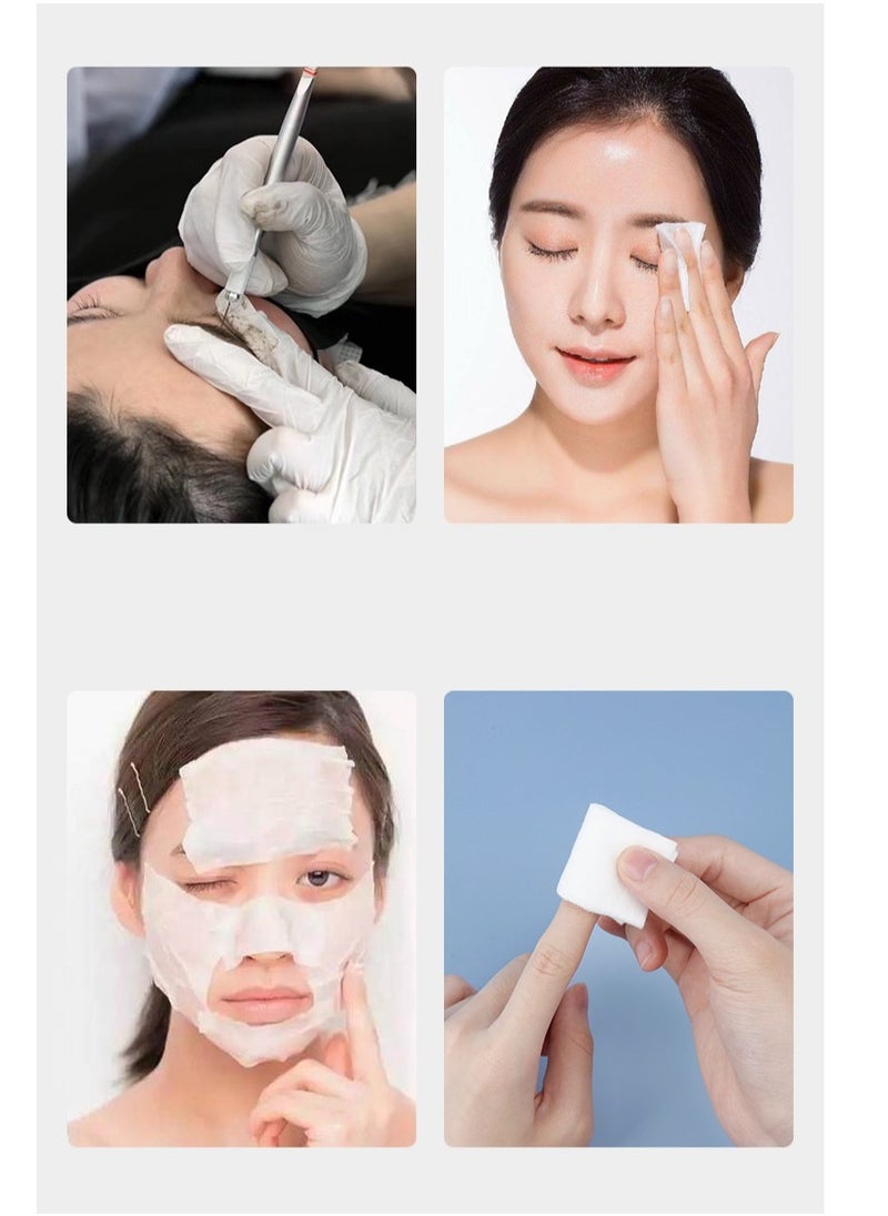 Generic - 1200 Pieces of Lint-free Cotton Makeup Remover Cotton Pads, Single-layer Thin Cotton Pads, Can Also be Used for Wet Compresses, Skimmed Cotton Non-woven Cotton Pads - Image 1