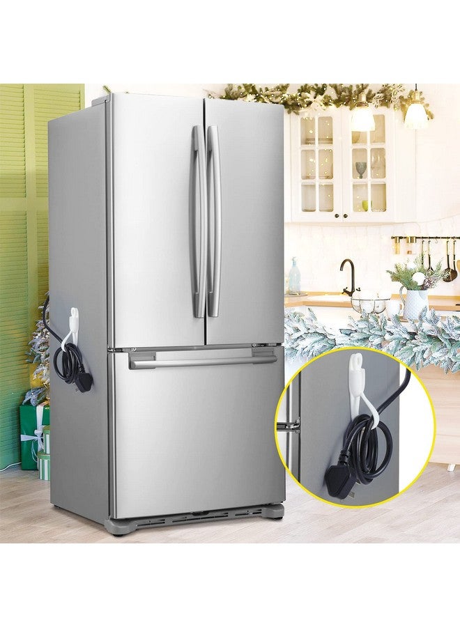 Fiada 12 Pcs Cord Bundlers Cord Organizer for Appliances, Self Adhesive Kitchen Sticky Silicone Holder Organizer for Air Fryer, Toaster, Home Decorations Accessories(White) - Image 4