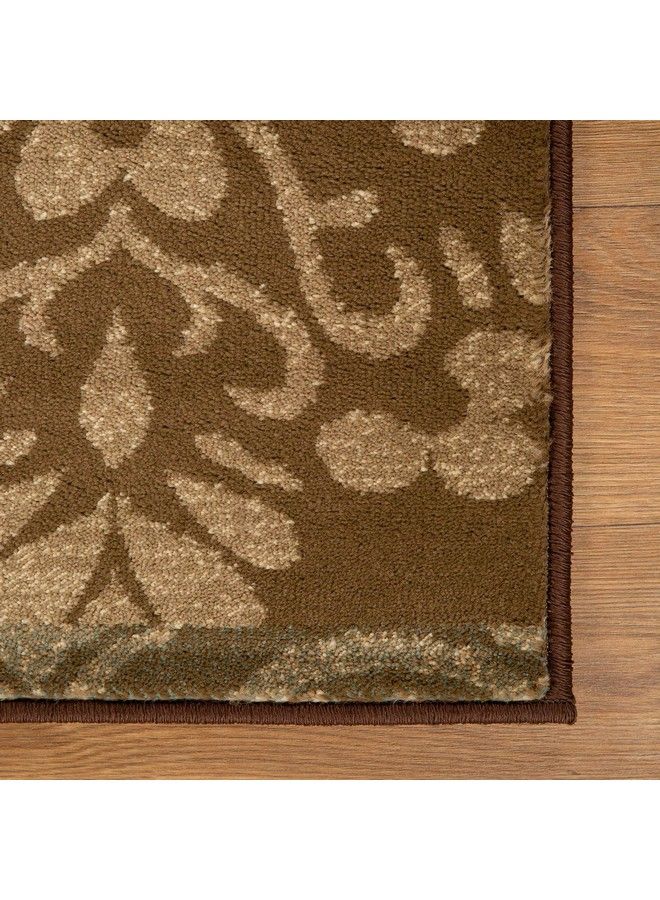 Superior Indoor Area Rug Or Runner Jute Backing Modern Farmhouse Floral Color Block Ideal For Entryway Living Room Kitchen Bedroom Hallway Floor Cover Rockhill Collection 2' 7" X 8' Beige  - Image 5