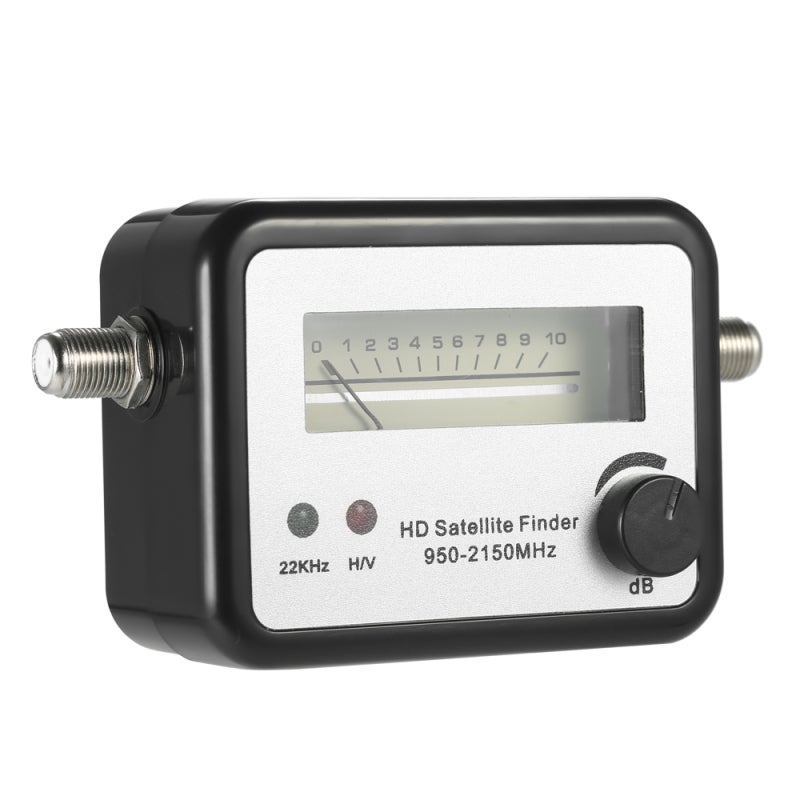Satellite Finder: Mini Lightweight Portable Device - Knob-Operated Quick Easy Tuning, Battery-Free Receiver-Powered Signal Tracker for Satellite Setup - Image 2