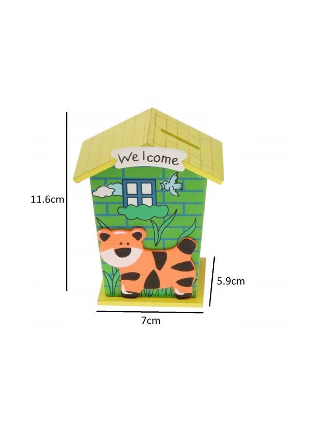 NIBEMINENT Wooden House Money Bank 720337895642 - Image 3