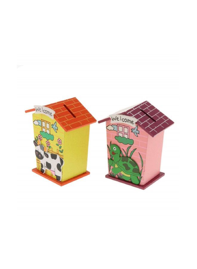 NIBEMINENT Wooden House Money Bank 720337895642 - Image 2