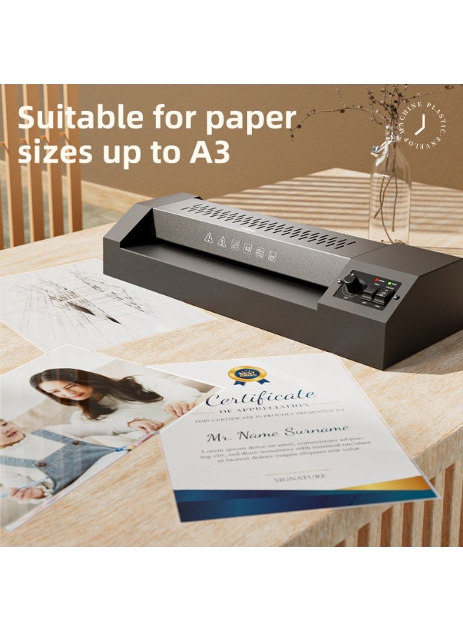 ديلي ماكينة تغليف حراري وبارد A3 بتغليف سلس للاستخدام المكتبي - Image 5