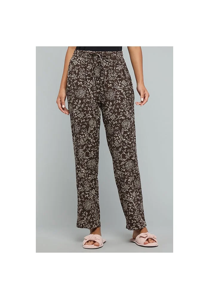 R&b Printed Pyjama Pants with Drawstring Waist