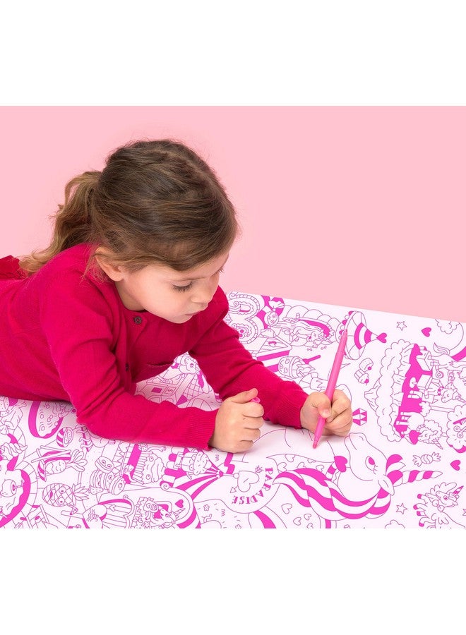 Omy Giant Coloring Poster, Lily The Unicorn, 40 x 28 inches, Creative Fun and Play for Kids, Adults, and The Whole Family. - Image 3