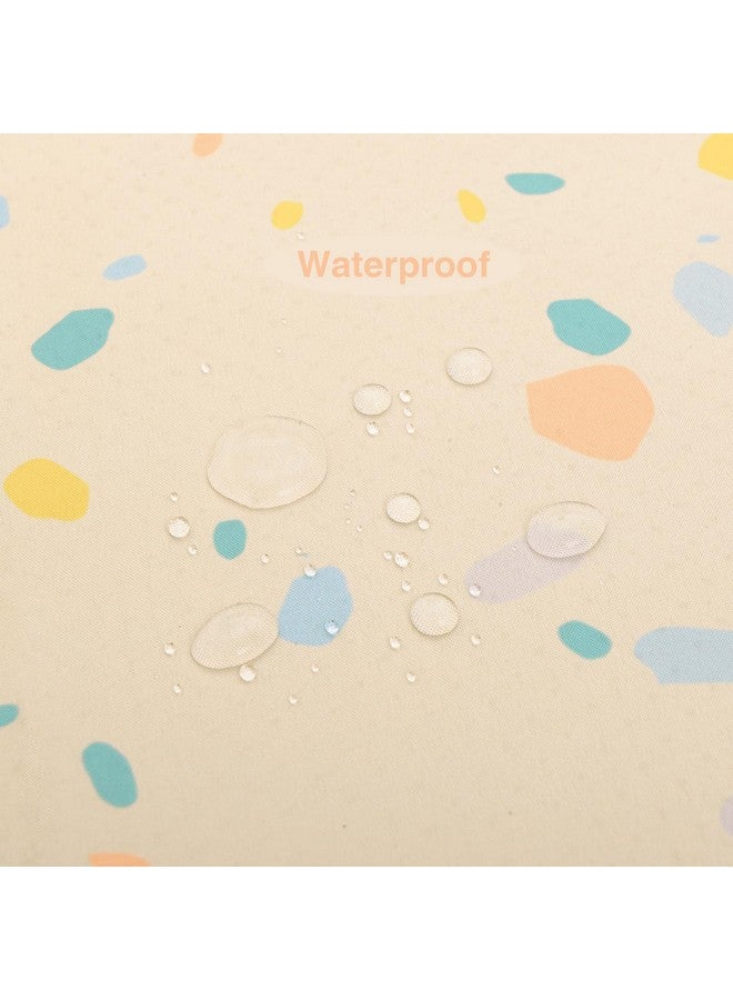 CLCROBD Splat Mat For Under High Chair/Arts/Crafts By Clcrobd 51" Baby Antislip Food Splash And Spill Mat For Eating Mess Waterproof Floor Protector And Table Cloth (Beige)  - Image 4