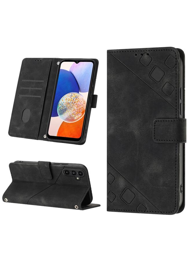 اس-توب جراب لهاتف Samsung Galaxy S23 FE 5G، جراب هاتف من الجلد المنقوش بملمس الجلد - Image 1